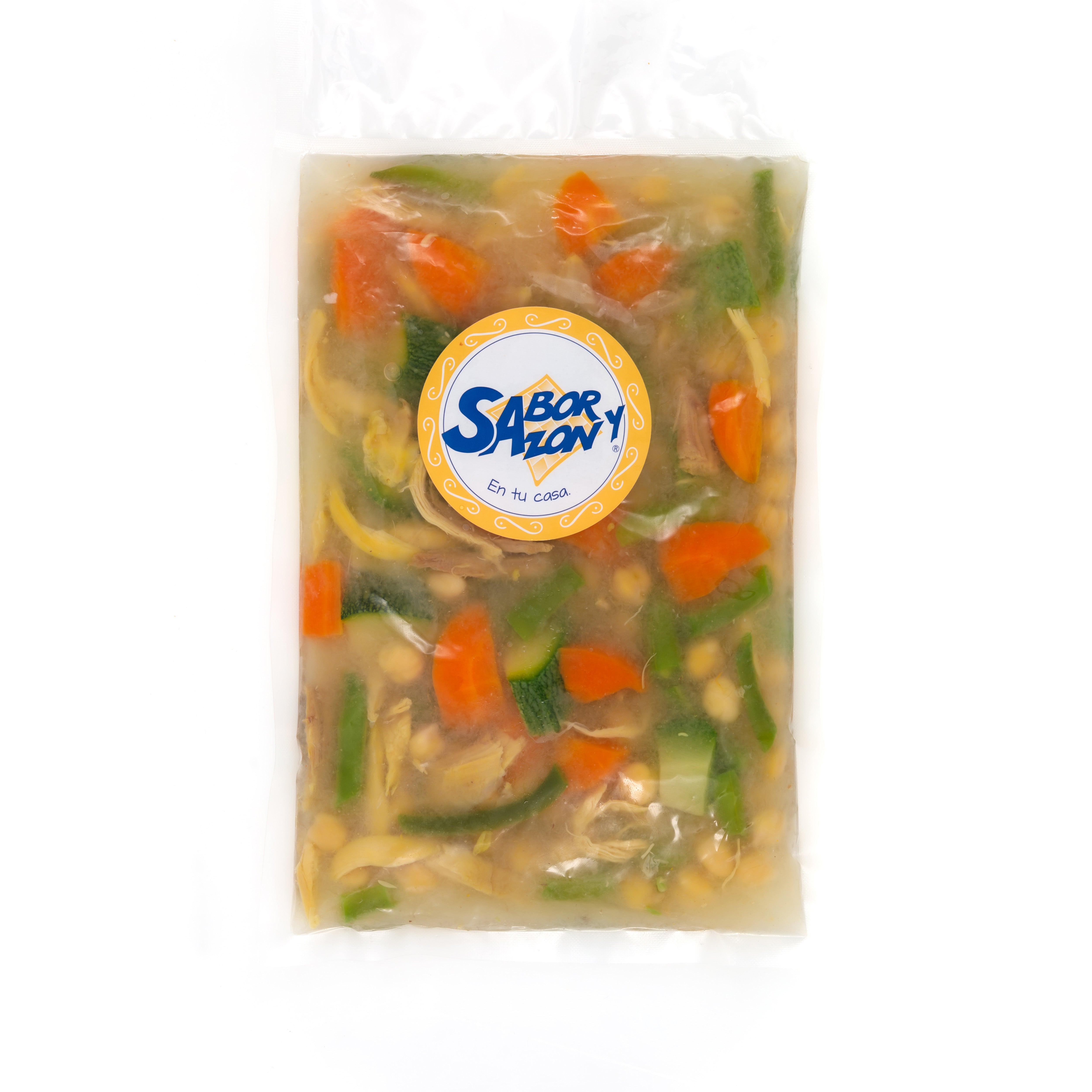 Consomé de Pollo con Verduras - Para dos personas